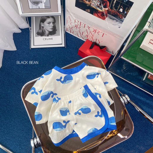 【夏季韩版宝宝可爱卡通熊两件套】ins中小童男女宝宝家居服透气套装 商品图13