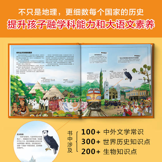 【精装大开本】地图上的全景世界地理（上下 全2册） 商品图2