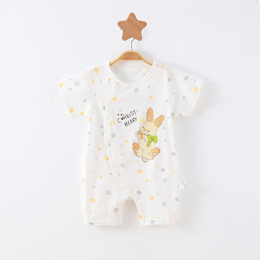 【A类好棉 透气舒适 拒绝闷热】婴儿连体衣夏季薄款宝宝短袖外出服纯棉幼童爬爬服哈衣新生儿睡衣 商品图6