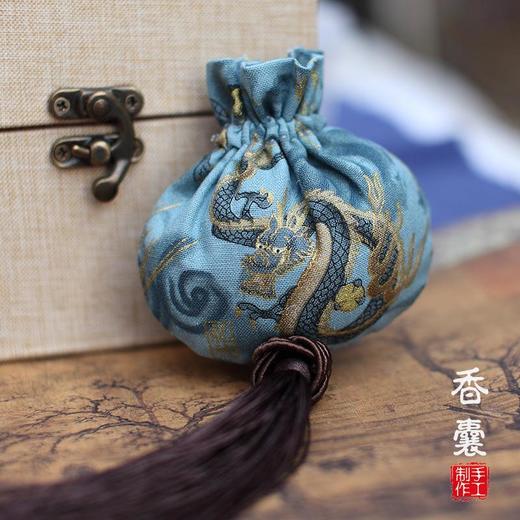 【钱丽】香包香囊纯棉麻龙纹驱蚊车挂腰佩安神助睡眠 商品图2