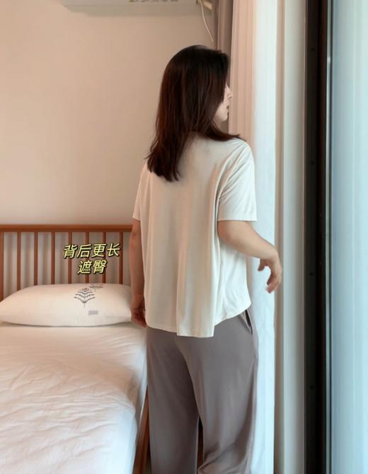 夏款 自带bra睡衣  家居服 一体杯胸垫不凸点舒适无束缚  面料清凉柔软 长裤短裤可选 商品图2