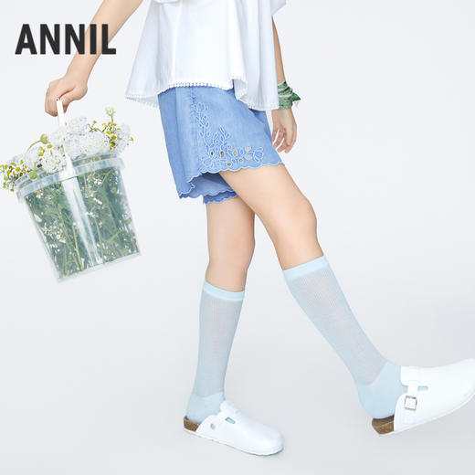 女童抗菌防晒冰牛仔短裤新款安奈儿童装实体店同款AG426655 商品图2