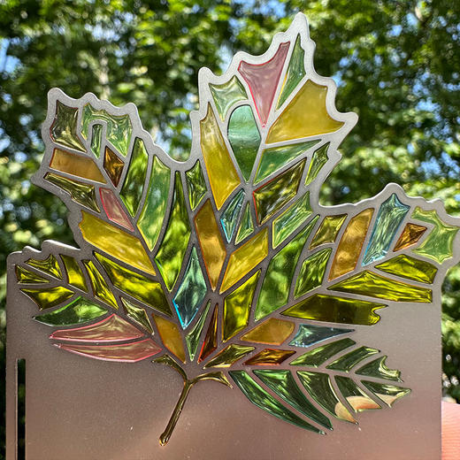 梧桐叶幻彩光影书签 商品图3