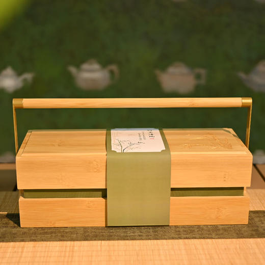 羽诗制造出品 竹上清风粽子咸鸭蛋旅行茶具礼盒套装 商品图4