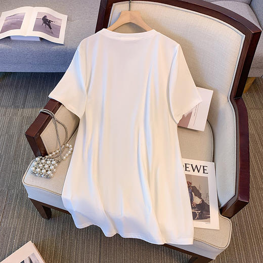 【大码女装胖mm】新中式民国风 复古长T恤短袖上衣 体恤夏 商品图1