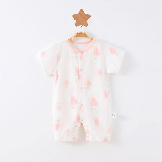 【A类好棉 透气舒适 拒绝闷热】婴儿连体衣夏季薄款宝宝短袖外出服纯棉幼童爬爬服哈衣新生儿睡衣 商品图12