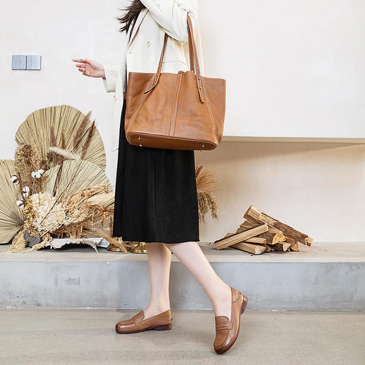 凯撒头层牛皮妈妈鞋7879 商品图5