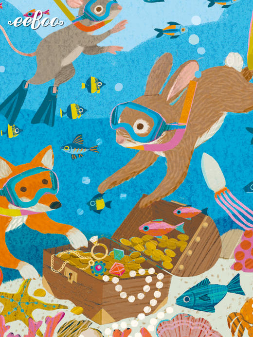 【代发 】美国eeBoo儿童玩具拼图观察专注力耐心主题20片/36片/48片/64片/100片儿童拼图 商品图8