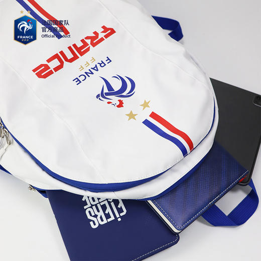 法国国家队官方商品 | 经典白色双肩包便携背包足球迷户外时尚 商品图3