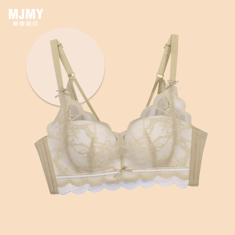 美季美优X撞色花边中厚定型杯文胸W452A02