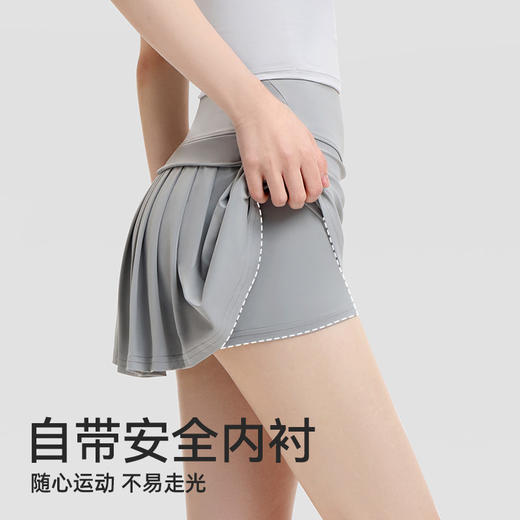  小野和子高腰运动短裙夏季新款防走光女款健身瑜伽速干超短A字裙 商品图3