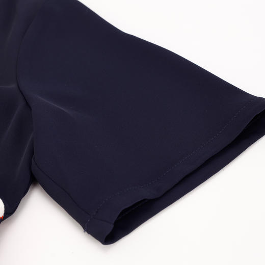 PF886斯尔丽2024新款法式优雅连衣裙撞色拼接印花设计感收腰连衣裙 商品图5