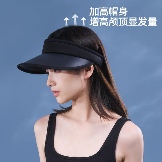 小野和子防晒帽女夏季防紫外线空顶贝壳帽遮阳遮脸大帽檐2024款 商品图3