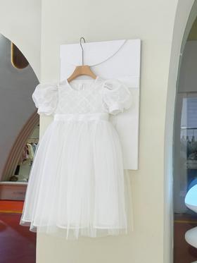 泡泡袖简约公主裙