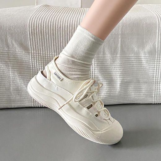 TA撤柜 镂空包头运动凉鞋 立体小圆头 镂空透气 防滑性好 回弹性好 商品图9