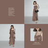 COCOBELLA手工木耳边对丝雪纺皱吊带裙轻盈飘逸连衣裙FR3020 商品缩略图2