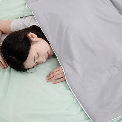 【限时特价！85/2条】瞬间凉感黑科技！冰淇淋凉感丝夏凉被可机洗夏季薄被子A类冰丝宿舍空调被芯 商品图3