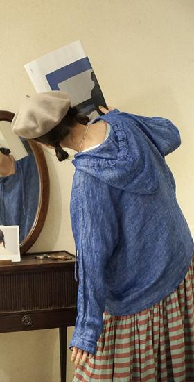 Aodress轻薄亚麻套头上衣