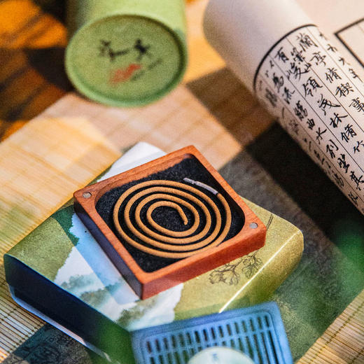 羽诗制造出品 植愈端午粽子养生锤四方如意香盒艾草盘香礼盒套装 商品图4