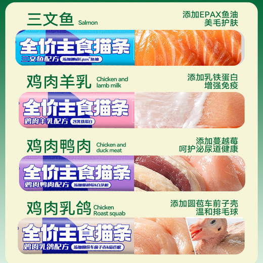 吉芙全价主食猫条鱼油美毛0胶0淀粉鸡肉兔肉成幼猫粮非零食猫湿粮 商品图4