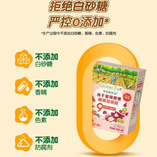 爷爷的农场冻干牛油果桃葡哈密瓜原粒 20g/盒 商品图4