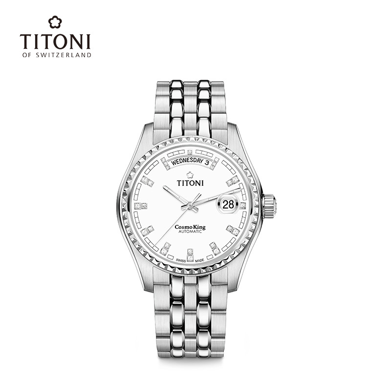 Titoni瑞士梅花表宇宙系列男士机械表797 S-307