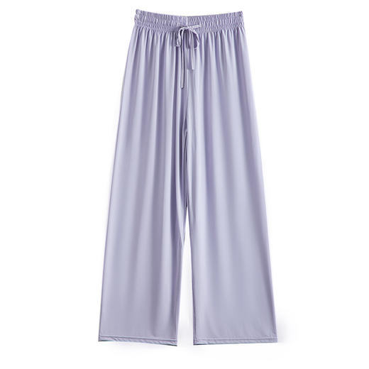 【丝滑垂顺 ！高腰显瘦！可盐可甜 】冰丝防晒裤女夏季薄款高腰垂坠感宽松直筒凉凉裤灰色休闲阔腿裤子 商品图4