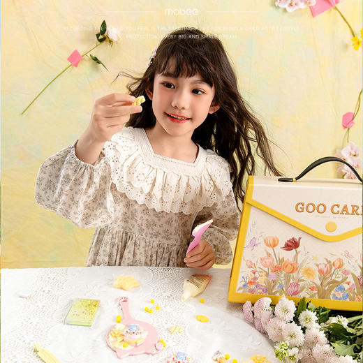 mobee春天花花咕卡套装奶油胶礼盒儿童节礼物 商品图4