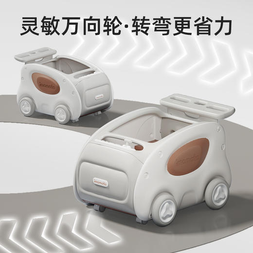 imomoto  宝宝学步车婴儿手推车防侧翻防o型腿学走路神器多功能儿童助步车 商品图2