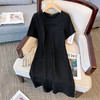 【大码女装夏季新款】胖mm小众设计感短袖连衣裙 120-350斤可穿 商品缩略图2