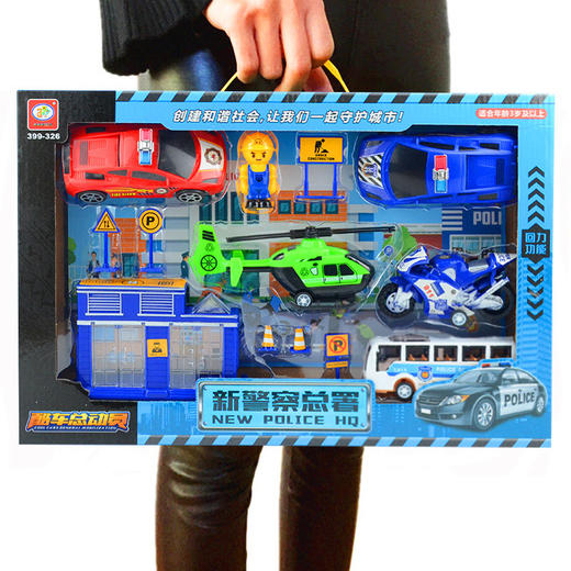 【玩具车套餐】大号儿童玩具 工程车军事导弹车盒装 开学季 商品图10