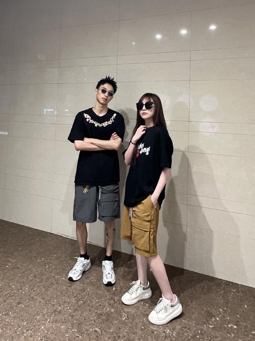 情侣款时尚美式工装短裤  显高显瘦松紧裤腰+抽绳可自由调节腰围 商品图6