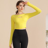 LUM39881露檬新款瑜伽服长袖（含胸垫） 商品缩略图2