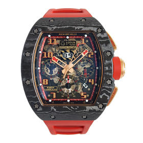 稀缺珍藏【95新】理查米尔男士系列NTPT黑碳纤维/18k玫瑰金表壳50*40mm日期显示月份显示计时自动机械男款RM011 LOTUS F1 TEAM 130323LV01