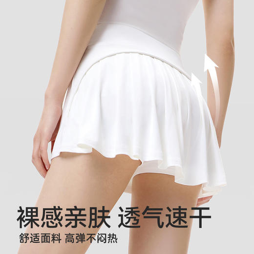  小野和子高腰运动短裙夏季新款防走光女款健身瑜伽速干超短A字裙 商品图2