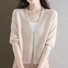夏季新款【V领针织开衫 】女装薄款冰丝宽松防晒外套 短款长袖空调衫外搭 商品缩略图6