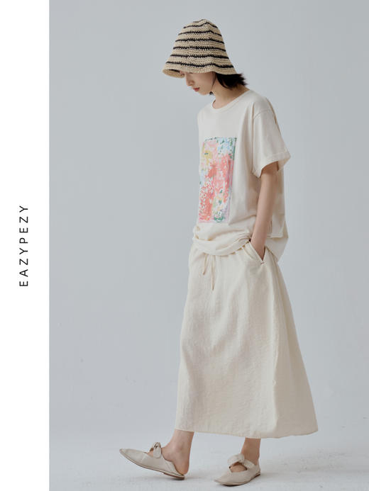 2024SS 生如夏花有机棉长绒棉印花T恤 商品图1