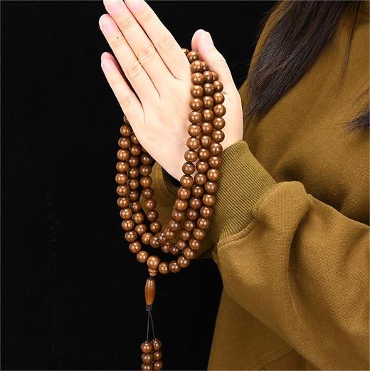 【品牌授权】BAOFANDI宝梵迪天然精品太行山多年陈化正宗老料崖柏佛珠手串 六道木老料降龙木佛珠手串 六道木老料降龙木108颗佛珠手链（赠桃木车挂） 商品图9