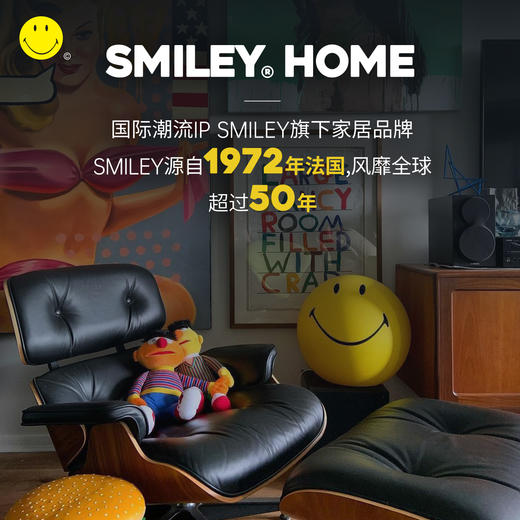 法国品牌 Smiley笑脸枕套 冷感笑脸 Cool冷感面料 / 能量石 / 牛仔l蓝 / 涂鸦笑脸 新疆长绒棉   尺寸48*74cm  通用款替换枕套 商品图9