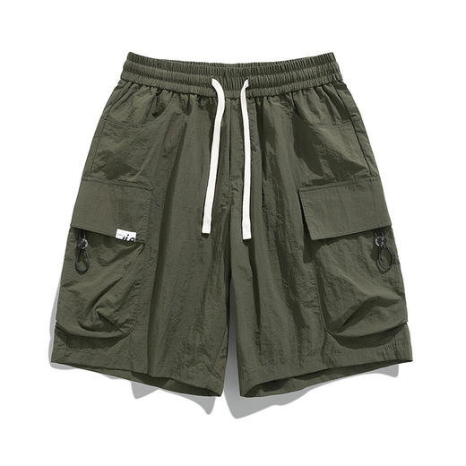 情侣款时尚美式工装短裤  显高显瘦松紧裤腰+抽绳可自由调节腰围 商品图10