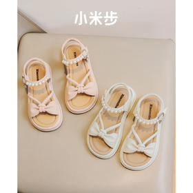 小米步【小珍珠】2024年夏季新款儿童软底透气珍珠凉鞋D42GL1601