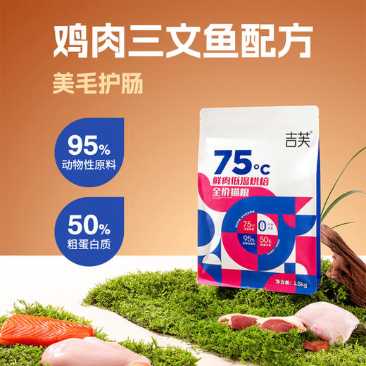 吉芙鲜肉低温烘焙猫粮无谷成猫幼猫主粮营养高蛋白0肉粉猫咪食品 商品图0