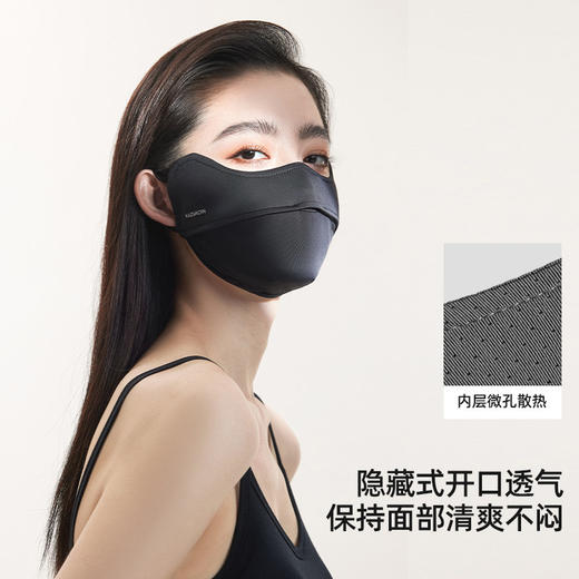 【小野和子】防晒面罩夏季女防紫外线冰丝透气口罩高颜值2024新款 商品图3