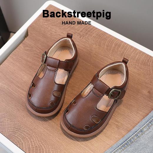 男童包头凉鞋软底运动儿童沙滩凉鞋简约时尚女童凉鞋 商品图2