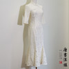 【三行诗】复合蕾丝鱼尾改良旗袍新中式 商品缩略图8