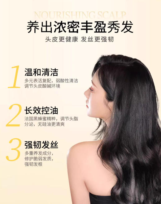 法国黑蜂蜜去油蓬松洗发水500ml 商品图2