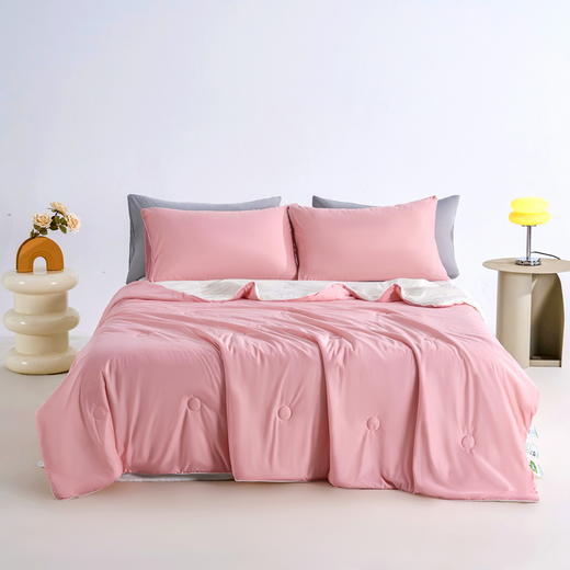 【限时特价！85/2条】瞬间凉感黑科技！冰淇淋凉感丝夏凉被可机洗夏季薄被子A类冰丝宿舍空调被芯 商品图9