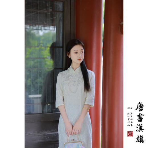 【三行诗】复合蕾丝鱼尾改良旗袍新中式 商品图5