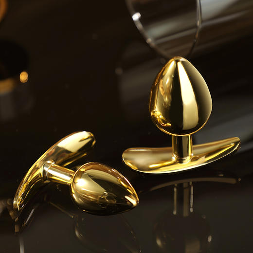 谜姬 船锚镀金金属后庭肛塞 调教调情SM男女通用新手小号外出穿戴女用调教夫妻房事前戏性辅助工具女性成人情趣用品扩肛 商品图1