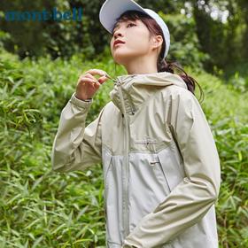 [雷系列]MONTBELL女连帽经典款硬壳冲锋衣户外徒步宽松防风外套1128636